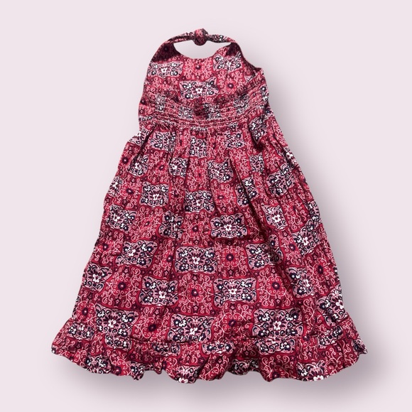 Set Of Two Toddler Girl Old Navy Fourth Of July Patriotic Plaid Paisley Dresses - Picture 7 of 12